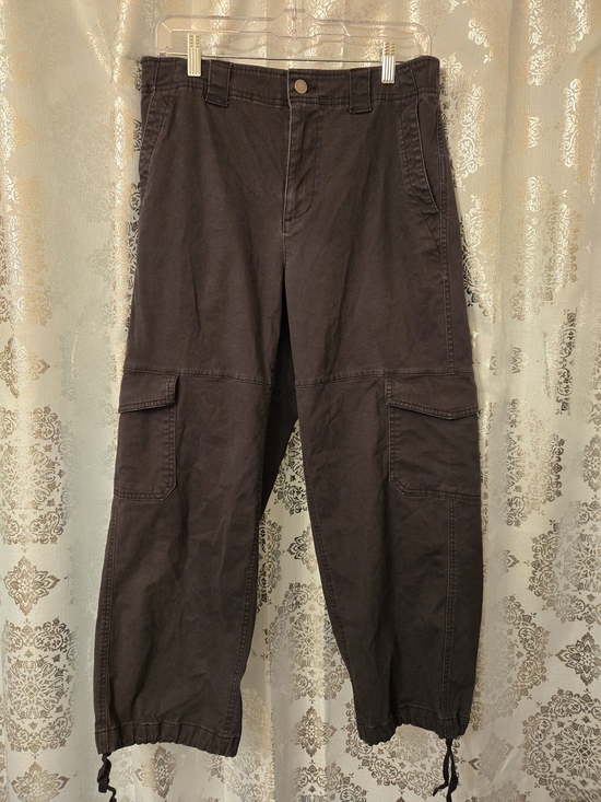 Old Navy Pants - Black Cargo Pants with Drawstring Hem, Size M